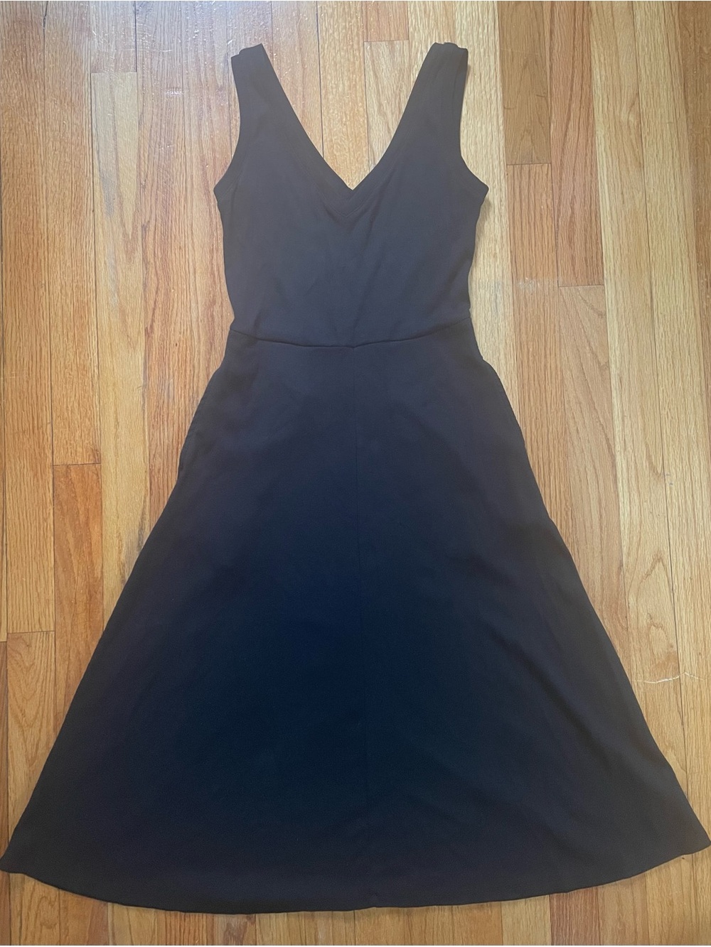 Knit Flare Midi Dress | Size XS